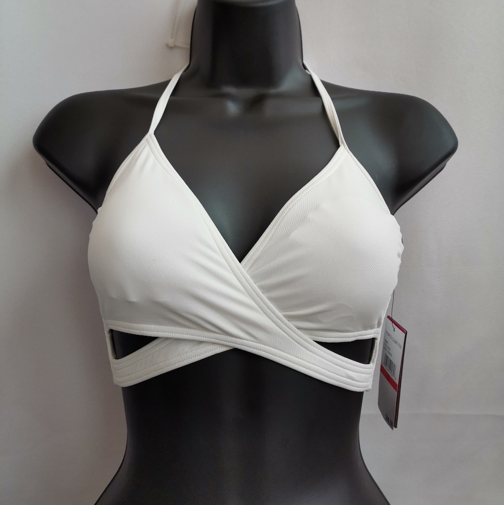 Vince Camuto White Swim Bra Top